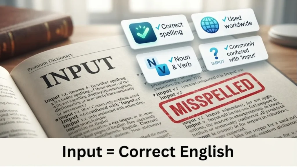 Input or Imput — The Quick Answer